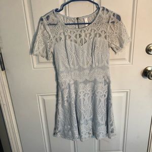 Light Blue Lace Dress